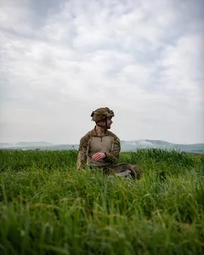RECORD DATE NOT STATED A U.S. Army paratrooper assigned to 1st Squadron, 9... Foto stock