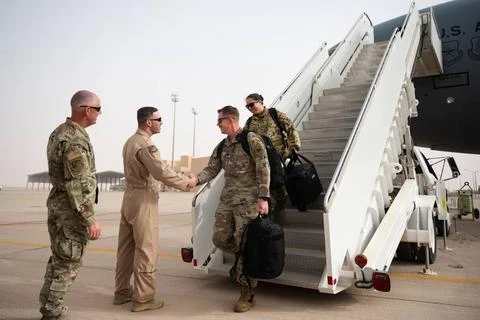 RECORD DATE NOT STATED U.S. Air Force Brig. Gen. Robert Davis, 378th Air E... Stock Photos