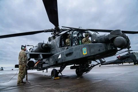 RECORD DATE NOT STATED U.S. Army Soldiers, assigned to 1-3rd Attack Battal... Foto stock