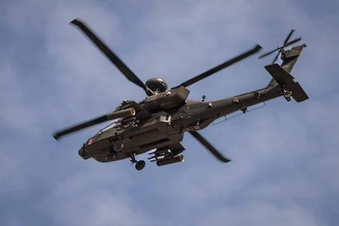 RECORD DATE NOT STATED A U.S. Army AH-64D Apache Longbow helicopter assign... Foto stock
