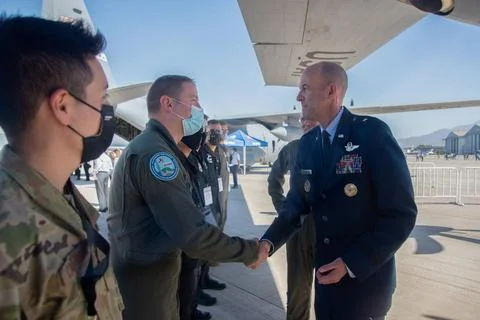 RECORD DATE NOT STATED U.S. Air Force Brig. Gen. E. John Teichert, Assista... Stock Photos