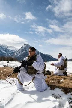 RECORD DATE NOT STATED A U.S. Army paratrooper assigned to 1st Squadron, 9... Foto stock