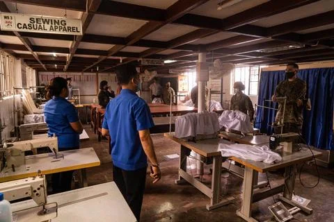 RECORD DATE NOT STATED U.S. Marines with 3d Marine Division and 3d Civil A... 스톡 사진