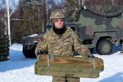RECORD DATE NOT STATED U.S. Army Spc. Russell Toomajanian, a paratrooper a... Stock Photos