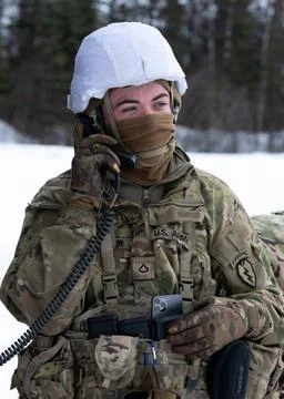 RECORD DATE NOT STATED A U.S. Army paratrooper assigned to Bravo Battery, ... Foto stock