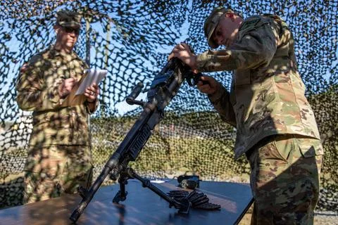 RECORD DATE NOT STATED U.S. Army Staff Sgt. Jacob Engstrom, a parachute ri... Foto stock