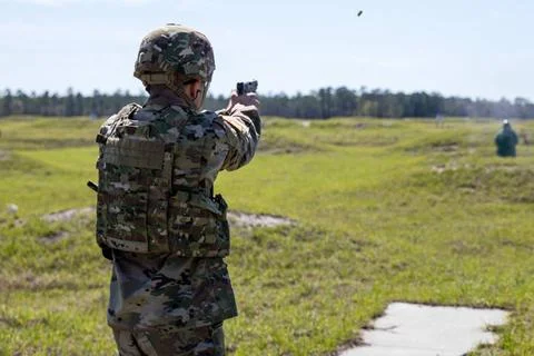 RECORD DATE NOT STATED U.S. Army Spc. Skylar Steen, a parachute rigger rep... Stock Photos