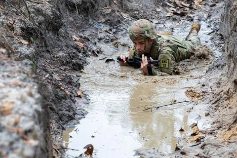 RECORD DATE NOT STATED U.S. Army Spc. Skylar Steen, a parachute rigger rep... Stock Photos