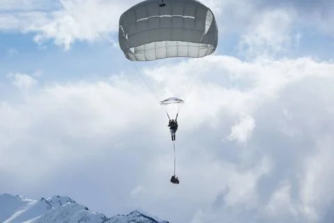 RECORD DATE NOT STATED A U.S. Army paratrooper assigned to the 4th Infantr... Stock Photos