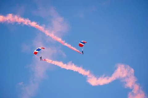 RECORD DATE NOT STATED The U.S. Air Force Academy Wings of Blue Parachute ... Foto stock