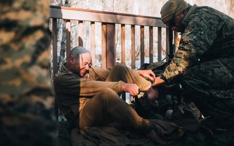 RECORD DATE NOT STATED U.S. Navy Sailors with 3d Battalion, 3d Marines, 3d... 库存照片