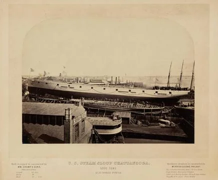 RECORD DATE NOT STATED U.S. Steam Sloop Chattanooga.. James Cremer (Britis... Stock Photos