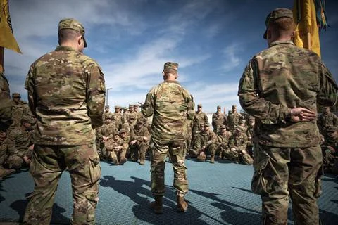 RECORD DATE NOT STATED U.S. Army Maj. Gen. DA Sims, commanding general of ... Stock Photos