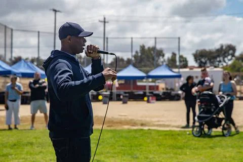 RECORD DATE NOT STATED U.S. Marine Corps Col. Carlos T. Jackson, commandin... Foto stock