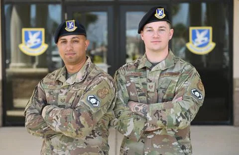 RECORD DATE NOT STATED U.S. Air Force Tech. Sgt. Urich Garcia and U.S. Air... Foto stock