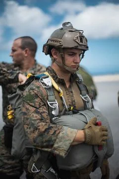 RECORD DATE NOT STATED U.S. Marine Corps Cpl. Logan Mitchell, a reconnaiss... Foto stock