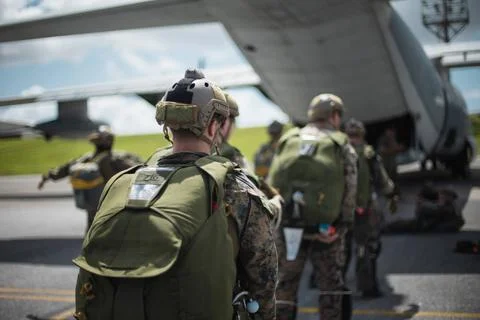 RECORD DATE NOT STATED U.S. Marines with 3d Reconnaissance Battalion, 3d M... Foto stock