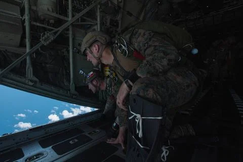 RECORD DATE NOT STATED U.S. Marines with 3d Reconnaissance Battalion, 3d M... Foto stock