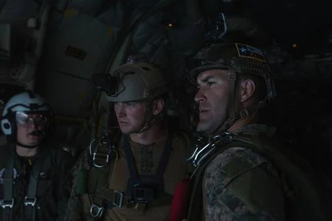 RECORD DATE NOT STATED U.S. Marines with 3d Reconnaissance Battalion, 3d M... Foto stock