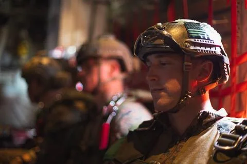 RECORD DATE NOT STATED U.S. Marine Corps Capt. Justin Hoot, a platoon comm... Foto stock