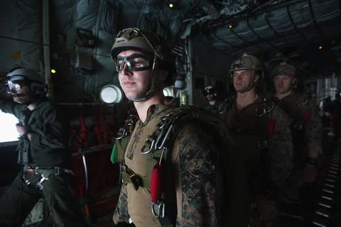 RECORD DATE NOT STATED U.S. Marines with 3d Reconnaissance Battalion, 3d M... Foto stock