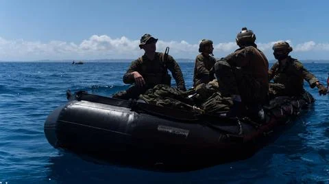 RECORD DATE NOT STATED U.S. Marines with 3d Reconnaissance Battalion, 3d M... Foto stock