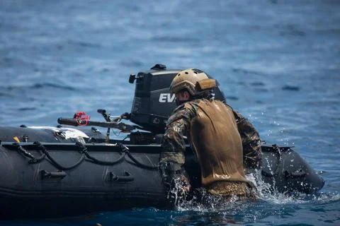 RECORD DATE NOT STATED A U.S. Marine with 3d Reconnaissance Battalion, 3d ... Foto stock