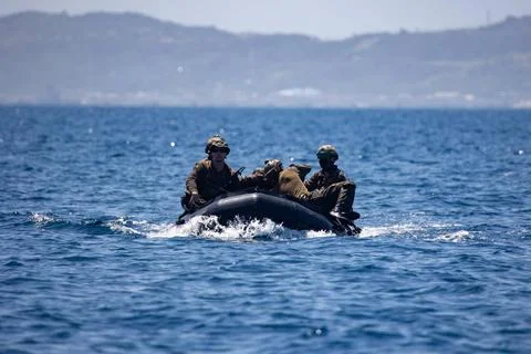 RECORD DATE NOT STATED U.S. Marines with 3d Reconnaissance Battalion, 3d M... Foto stock