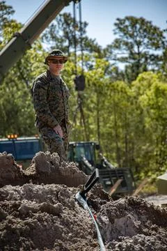 RECORD DATE NOT STATED U.S. Marine Corps Staff Sgt. Ryan Heintzelman, an e... Stock Photos