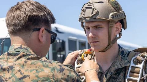 RECORD DATE NOT STATED U.S. Marines with 2d Reconnaissance Battalion, 2d M... Stock Photos