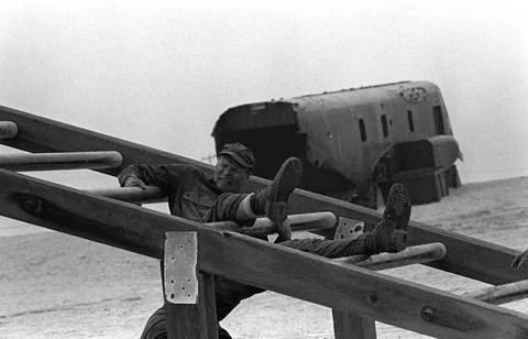 RECORD DATE NOT STATED A U.S. Navy Basic Underwater Demolition/Sea-Air-Lan... Stock Photos