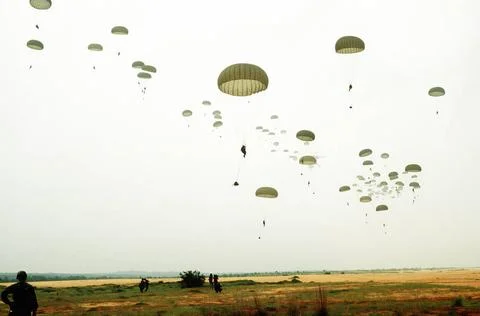 RECORD DATE NOT STATED U.S. Army paratroopers from the 82nd Airborne Divis... 写真素材