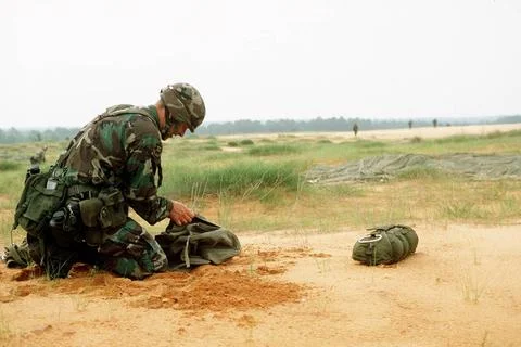 RECORD DATE NOT STATED A U.S. Army paratrooper from the 82nd Airborne Divi... Foto stock