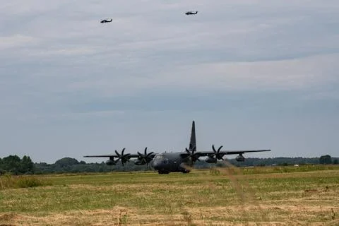 RECORD DATE NOT STATED  A U.S. MC-130J Commando II assigned to the 352d Sp... Stock Photos