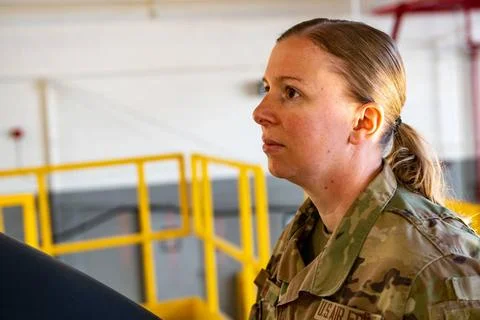 RECORD DATE NOT STATED  U.S. Air Force Senior Airman Keara Totten, avionic... Stock Photos