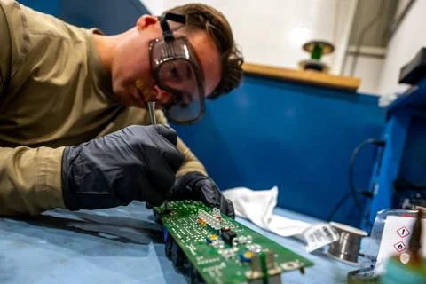 RECORD DATE NOT STATED  U.S. Air Force Senior Airman Joseph Besko, Avionic... Stock Photos