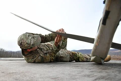 RECORD DATE NOT STATED  A U.S. Army Paratrooper assigned to the 1st Battal... Stock Photos