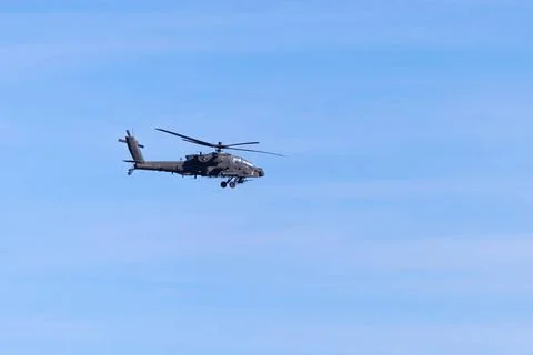 RECORD DATE NOT STATED  A U.S. Army AH-64E Apache helicopter assigned to 8... Foto stock
