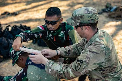 RECORD DATE NOT STATED  A U.S. Army Soldier, assigned to the 5th Security ... Foto stock