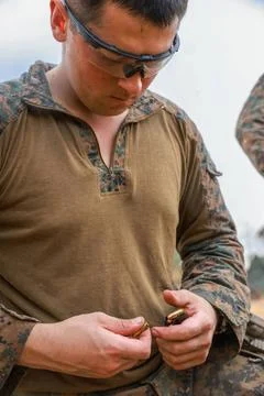 RECORD DATE NOT STATED  U.S. Marine Corps Lance Cpl. Michael Melkonyan, a ... 스톡 사진