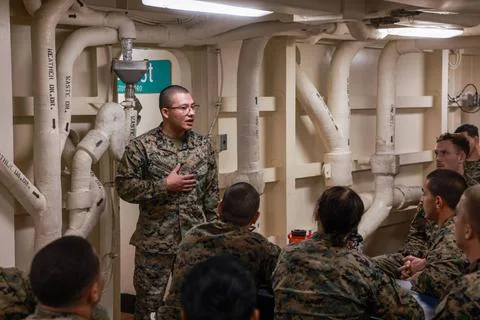 RECORD DATE NOT STATED  U.S. Marine Corps Sgt. Gerardo Cardenas, a career ... Stock Photos