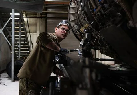 RECORD DATE NOT STATED  U.S. Air Force Staff Sgt. Justin Pendleton, an ins... Stock Photos