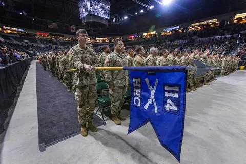RECORD DATE NOT STATED  U.S. Army Soldiers of the 44th Infantry Brigade Co... 库存照片