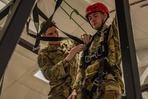 RECORD DATE NOT STATED  U.S. Air Force Kallen McDaniel, a 1st Special Oper... Stock Photos