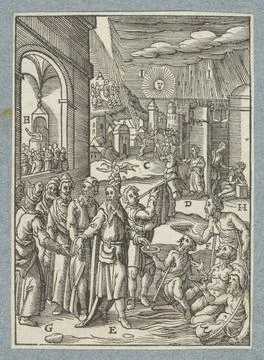RECORD DATE NOT STATED  Vain man wants to be praised by the people, 1629 p... Stock Photos