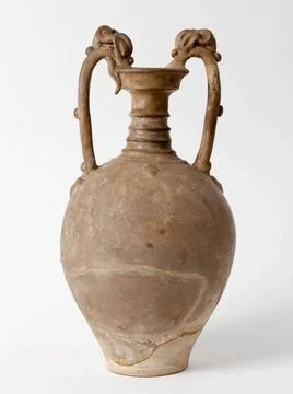 RECORD DATE NOT STATED  Vase with dragon-shaped handles . Terracotta with ... Photos