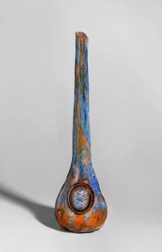 RECORD DATE NOT STATED  Vase; unpredictable Lona Manufaktura; beginning of... Stock Photos