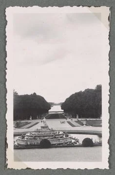 RECORD DATE NOT STATED  Versailles Palace Gardens, Paris photographic prin... Foto stock