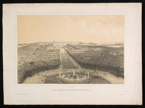 RECORD DATE NOT STATED  Versailles; Lemercier, Benard et Cie (Paris; Litog... Stock-Fotos