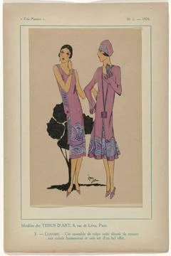 RECORD DATE NOT STATED  Very Parisian, 1926, No. 1, pl. 3: Models of art f... Stock-Fotos